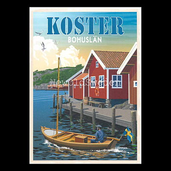 KOSTER BOHUSLÄN - Vykort 13 x 18 cm - ThomasO - 553