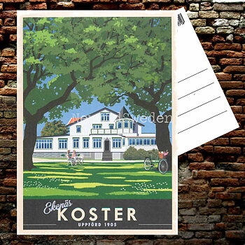 KOSTER EKENÄS 1905 - Vykort 13 x 18 cm - ThomasO - 553