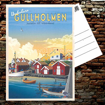 GULLHOLMEN ORUST VÄSTERHAVET - Vykort 13 x 18 cm - ThomasO - 553