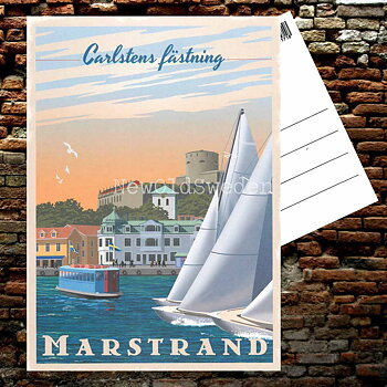 MARSTRAND CARLSTENS FÄSTNING - Vykort 13 x 18 cm - ThomasO - 553