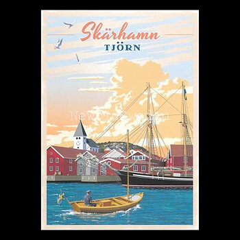 SKÄRHAMN TJÖRN - Vykort 13 x 18 cm - ThomasO - 553