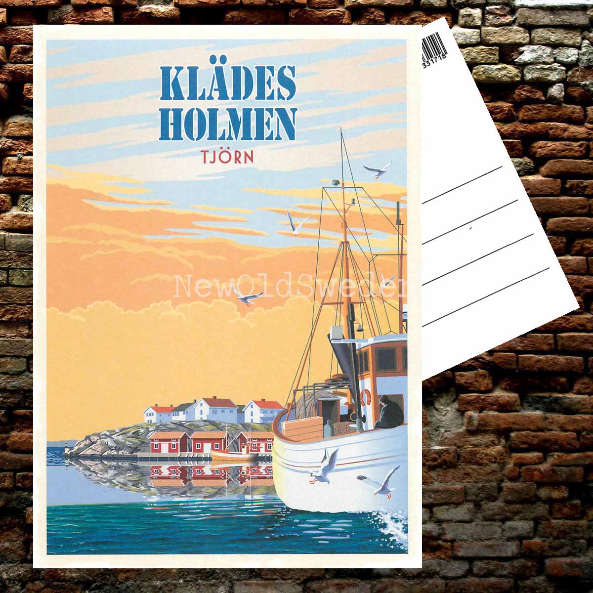 KLÄDESHOLMEN TJÖRN - Vykort 13 x 18 cm - ThomasO - 553 - 2