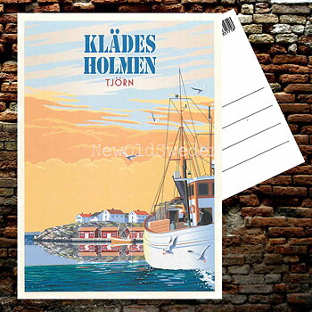 KLÄDESHOLMEN TJÖRN - Vykort 13 x 18 cm - ThomasO - 553