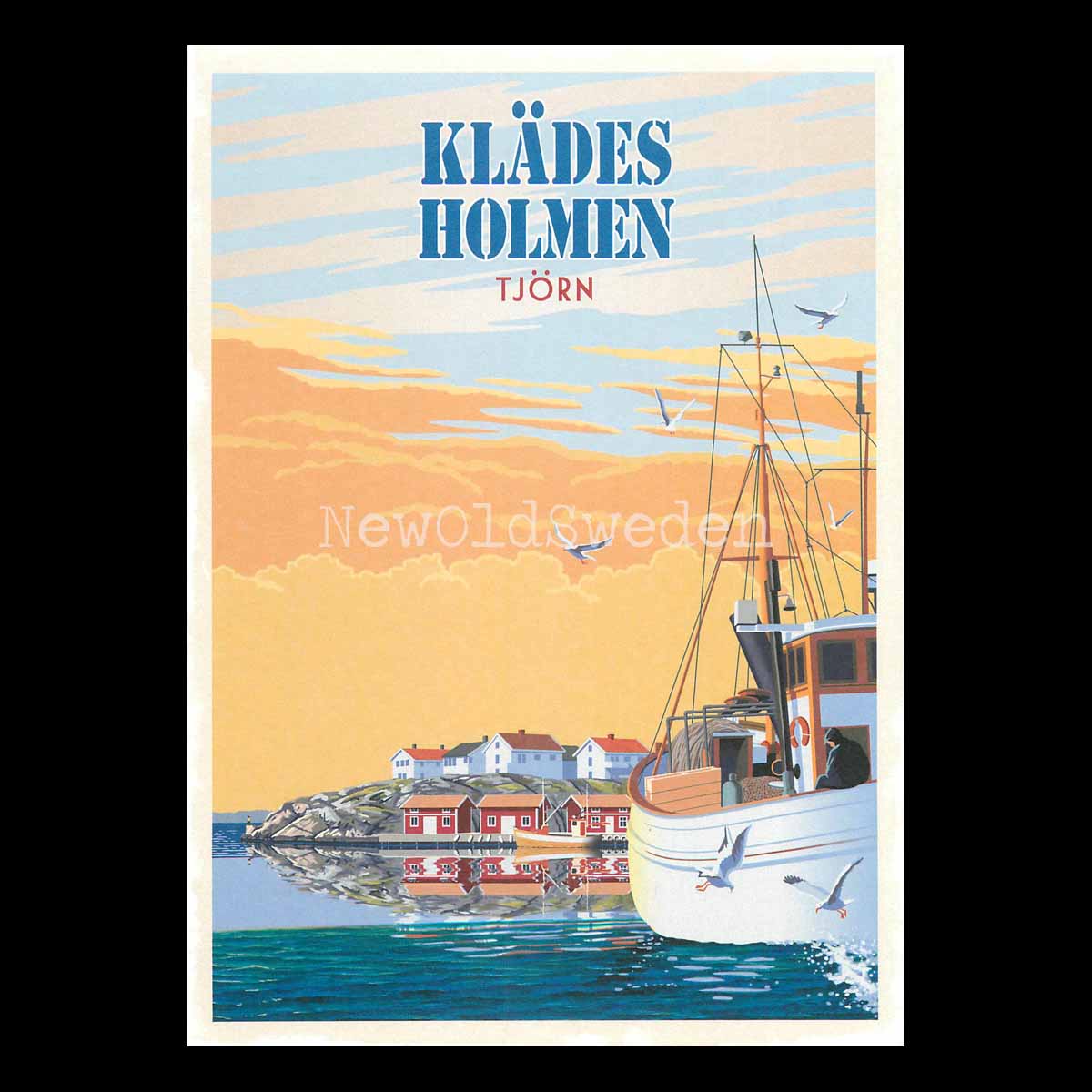 KLÄDESHOLMEN TJÖRN - Vykort 13 x 18 cm - ThomasO - 553