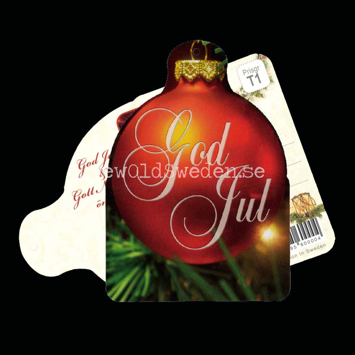 Julkort God Jul & Gott Nytt År - 1000 - 2