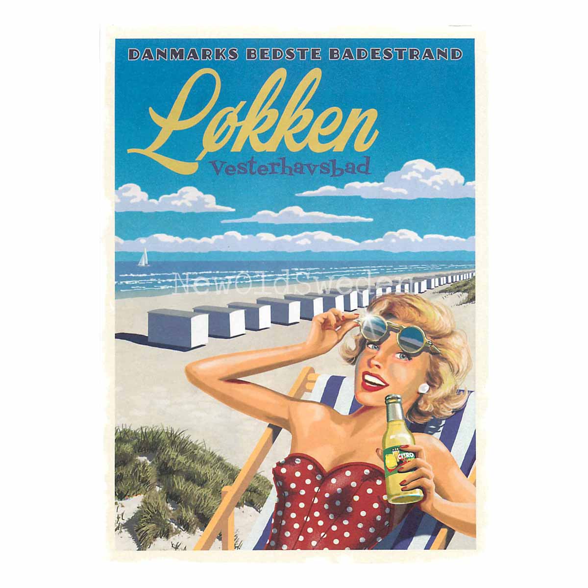 LØKKEN VESTERHAVSBAD DANMARK - Vykort 13 x 18 cm - ThomasO - 550 - 3