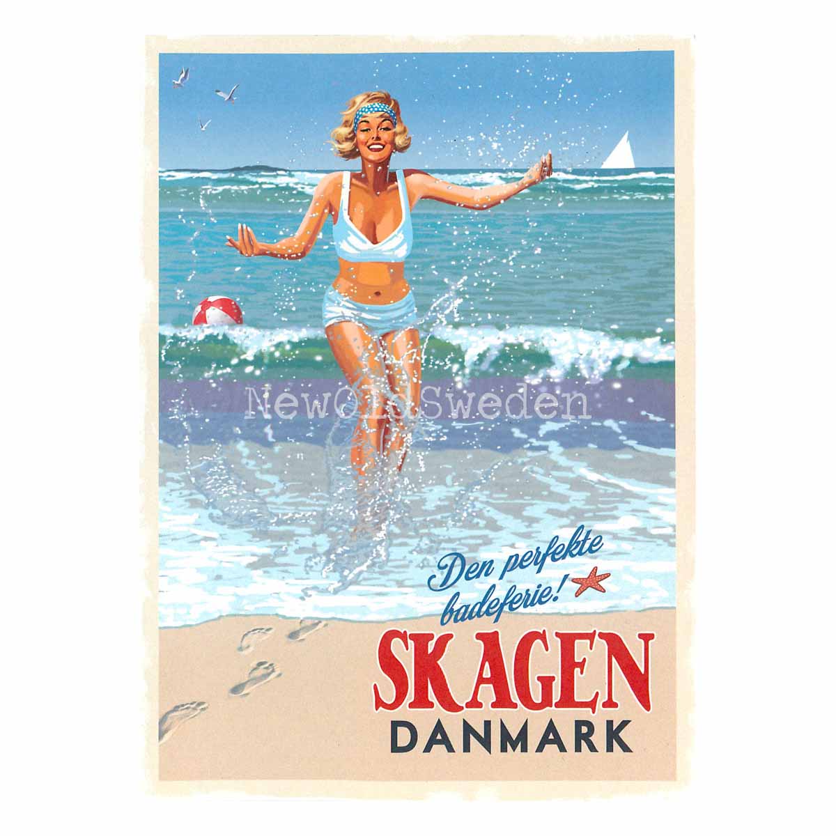 SKAGEN BADEFERIE DANMARK - Vykort 13 x 18 cm - ThomasO - 550 - 3