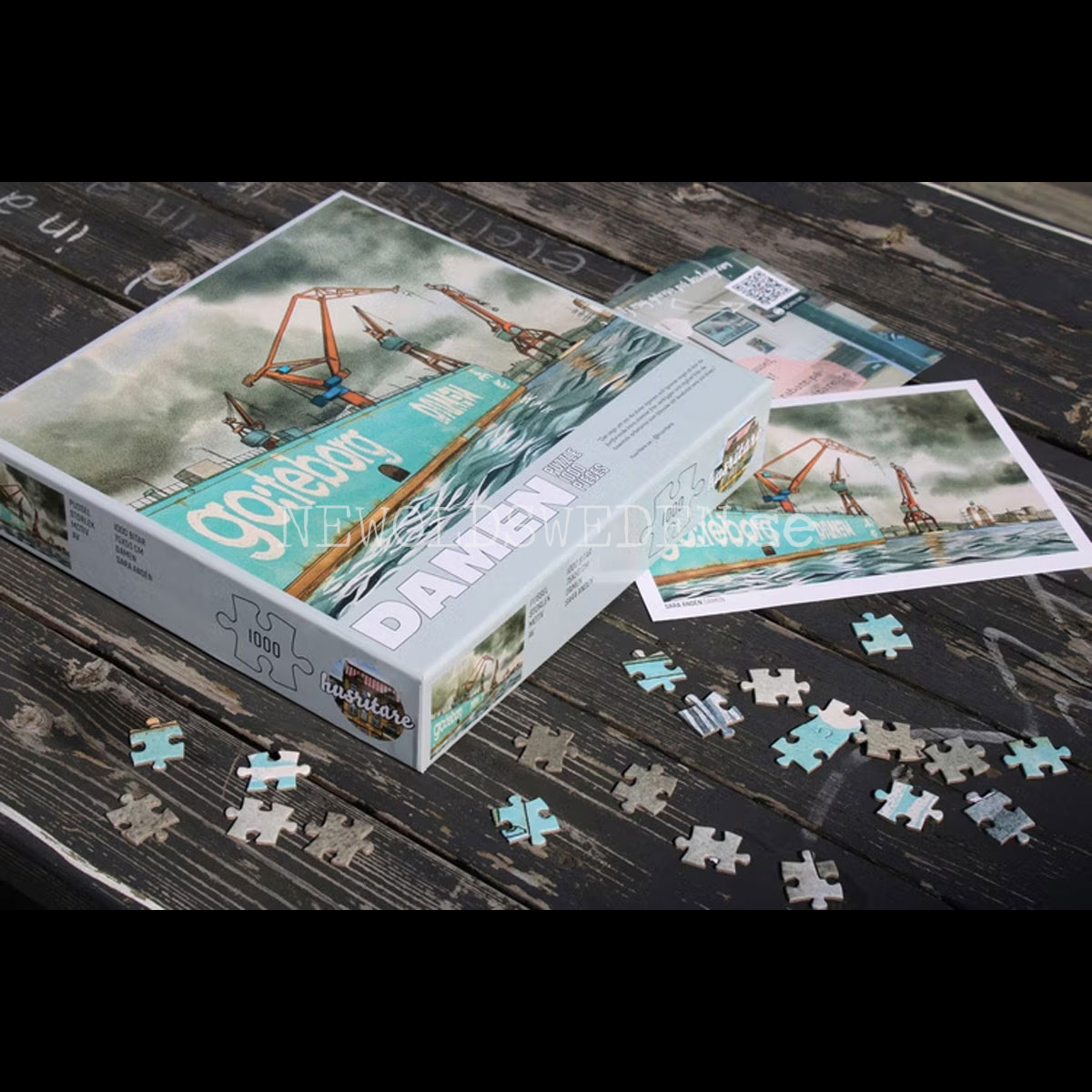 Puzzle 1000 bitar - DAMEN, GÖTAVERKEN, GÖTEBORG, 70 x 50 cm - 4