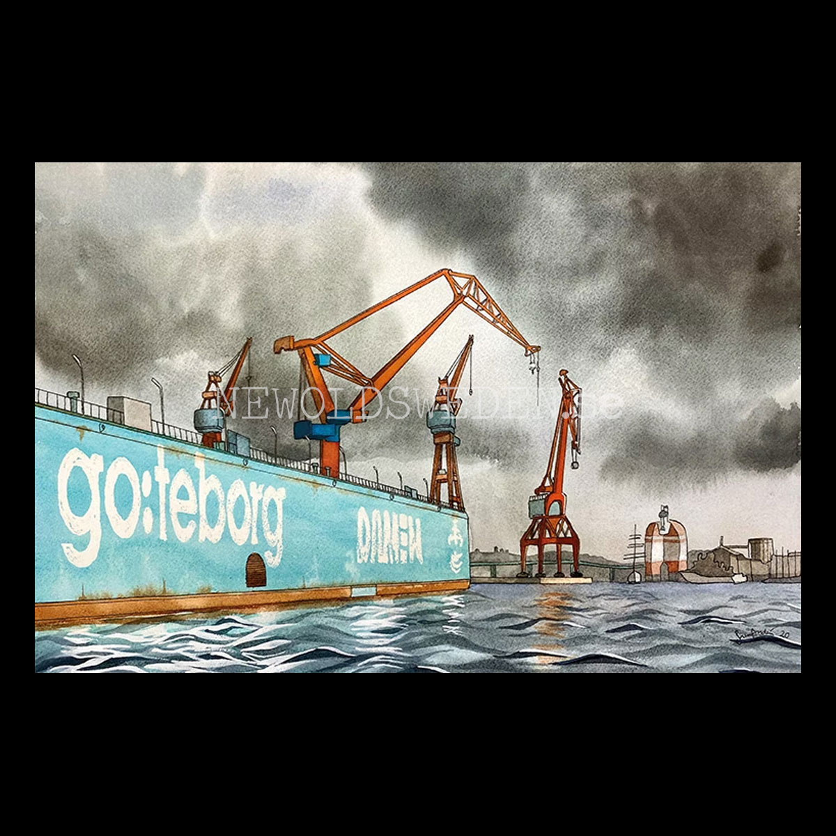 Puzzle 1000 bitar - DAMEN, GÖTAVERKEN, GÖTEBORG, 70 x 50 cm