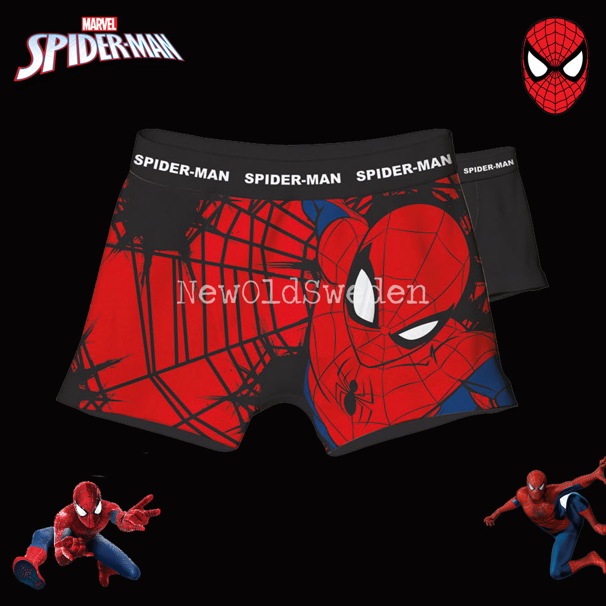 Boxer 2-pack - Stl. 92/98 cl - SPIDER-MAN - Original 2250 - 3