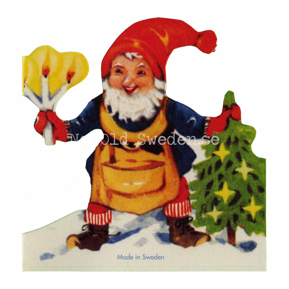 Pappersrader Tomte Grenljus - 60 x 8 cm - R05 - 4