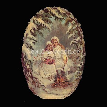 Snow Children 11.5x16.5 cm - Bokmärke © Ernst Freihoff 5047