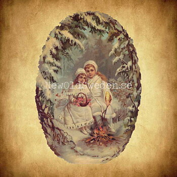 Snow Children 11.5x16.5 cm - Bokmärke © Ernst Freihoff 5047