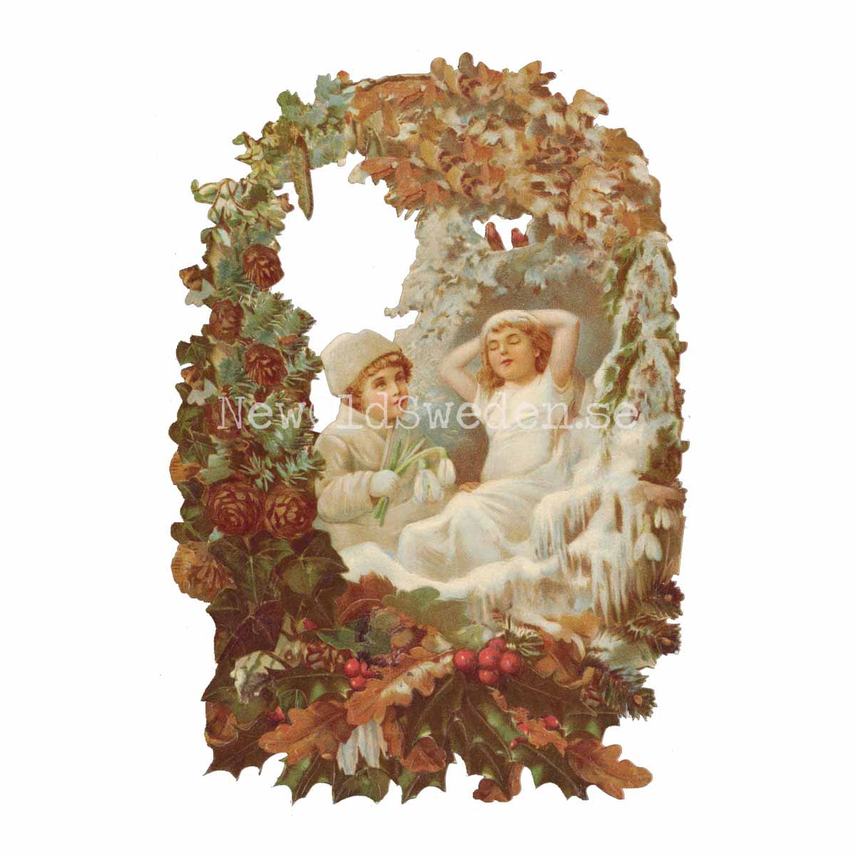 Snow Children 11.5x16 cm - Bokmärke © Ernst Freihoff 5048 - 3