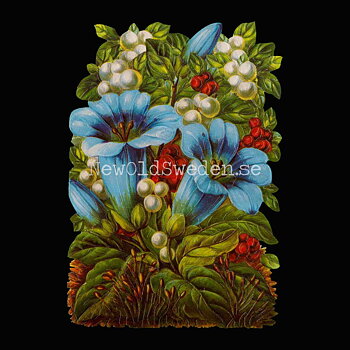 Blue Flowers 11.5x16.5 cm - Bokmärke © Ernst Freihoff 5060
