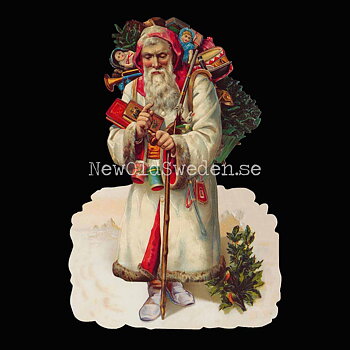 Father Christmas (white) 11x16 cm - Bokmärke © Ernst Freihoff 5067
