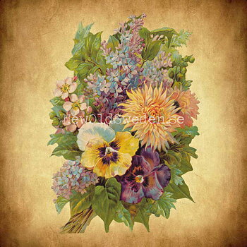 Bouquet of Flowers 18x11 cm - Bokmärke © Ernst Freihoff 5075