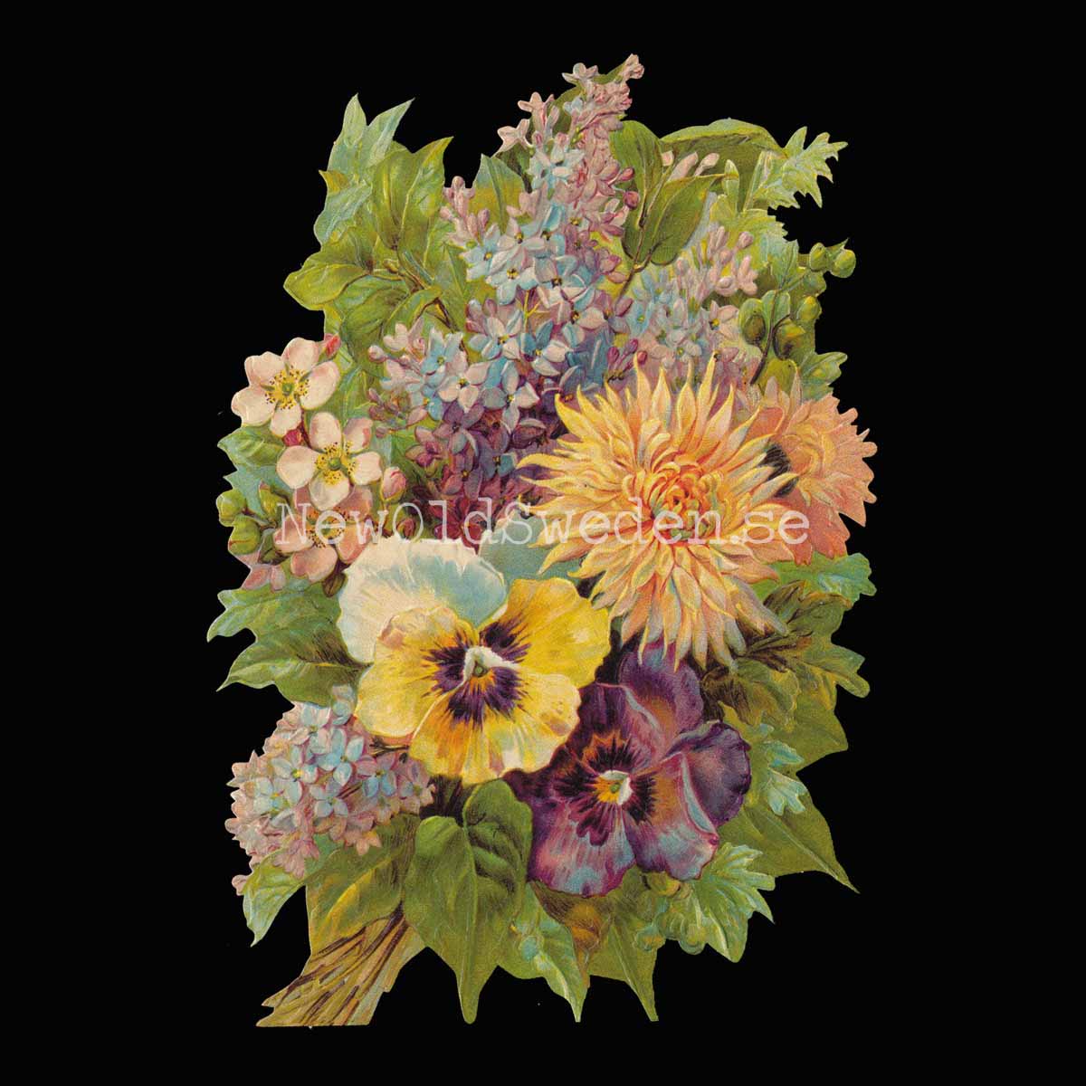 Bouquet of Flowers 18x11 cm - Bokmärke © Ernst Freihoff 5075