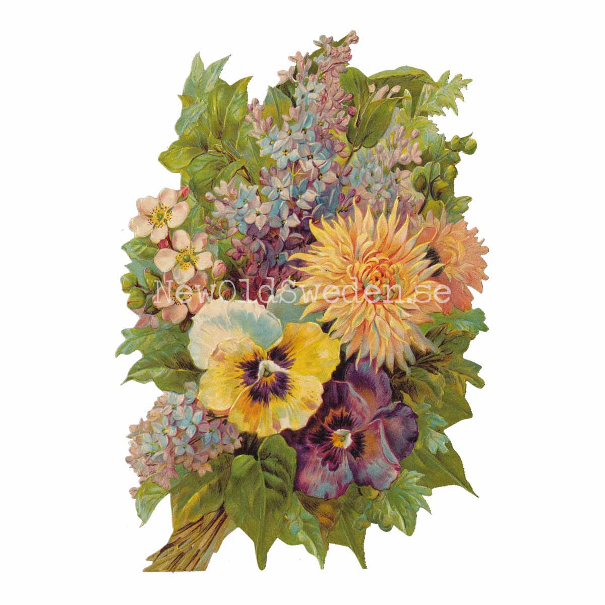 Bouquet of Flowers 18x11 cm - Bokmärke © Ernst Freihoff 5075 - 3