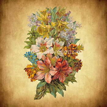 Bouquet of Flowers 12x18 cm - Bokmärke © Ernst Freihoff 5076
