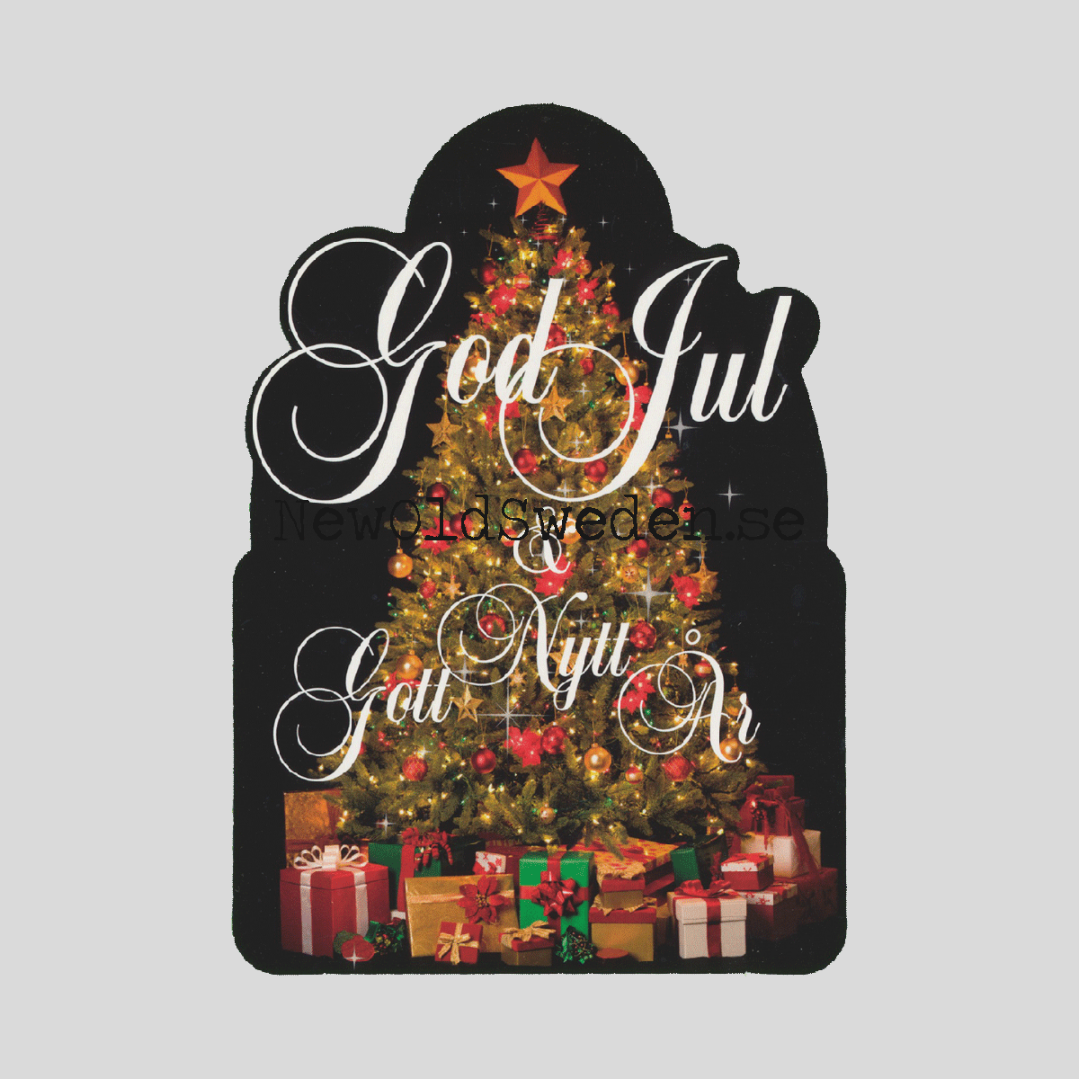 Julkort God Jul & Gott Nytt År - 1000 - 3