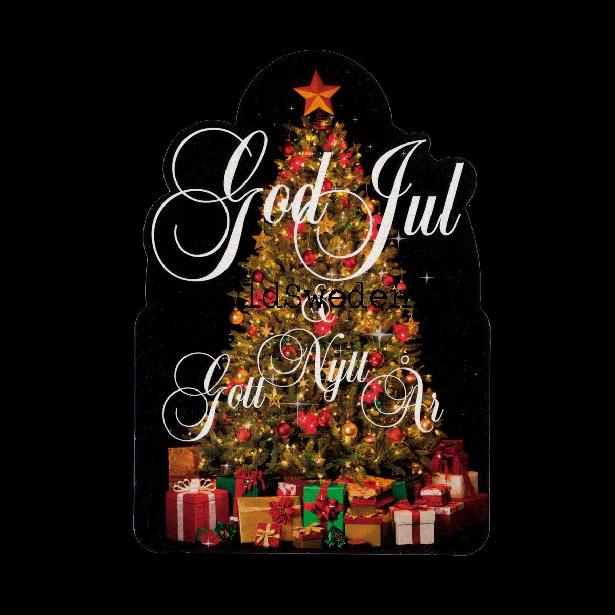 Julkort God Jul & Gott Nytt År - 1000