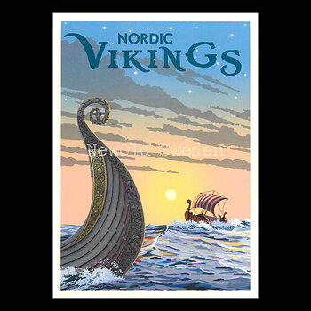 NORDIC VIKINGS - Vykort 13 x 18 cm - ThomasO - 553