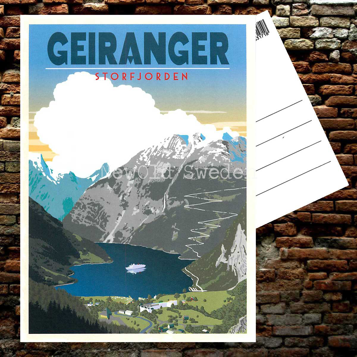 GEIRANGER STORFJORDEN NORGE - Vykort 13 x 18 cm - ThomasO - 551 - 2