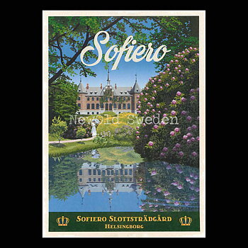 SOFIERO SLOTTSTRÄDGÅRD - Vykort 13 x 18 cm - ThomasO - 552