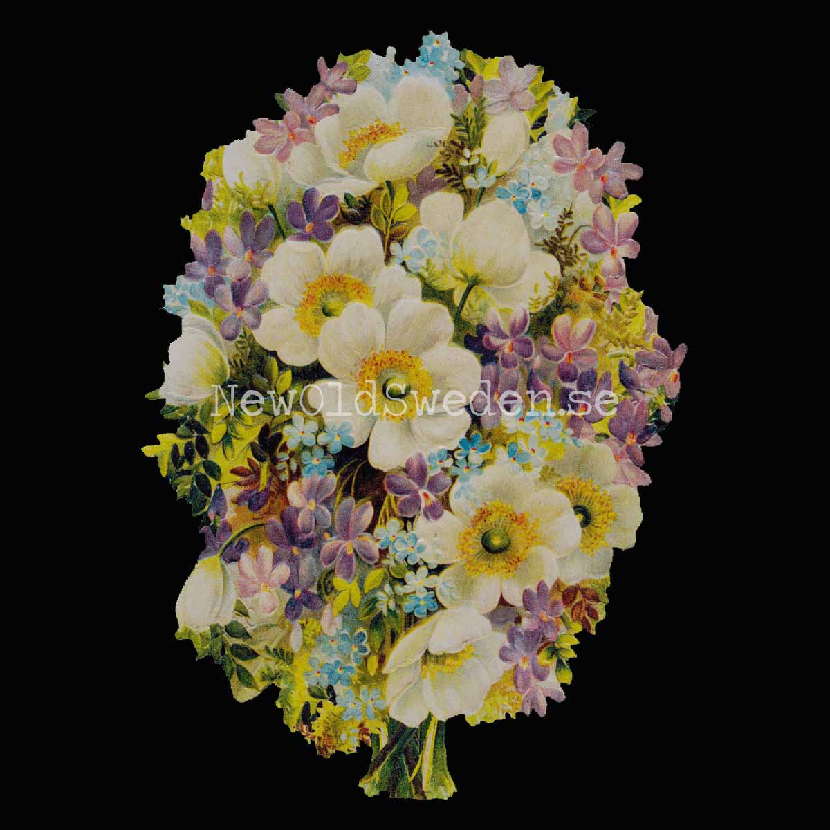Bouquet of Flowers 11x16 cm - Bokmärke © Ernst Freihoff 5089