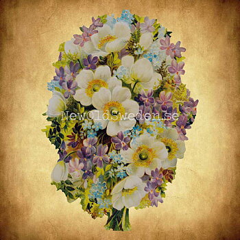 Bouquet of Flowers 11x16 cm - Bokmärke © Ernst Freihoff 5089