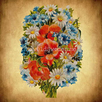 Bouquet of Flowers 11x16.5 cm - Bokmärke © Ernst Freihoff 5090
