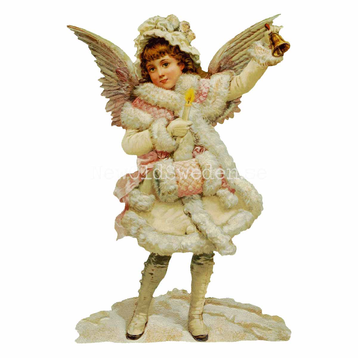 Snowangel with Bell 11x16.5 cm - Bokmärke © Ernst Freihoff 5107 - 3