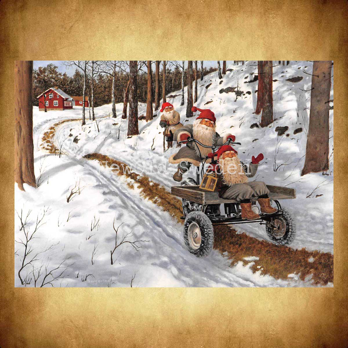 Tomte-Flak-Rally Vykort 573 Jan Bergerlind - 908 - 2