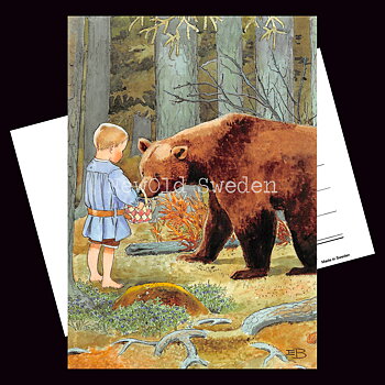 Mors lilla Olle - Elsa Beskow - Vykort A6 - 620