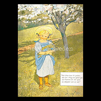 Majas visa - Elsa Beskow - Vykort A6 - 620