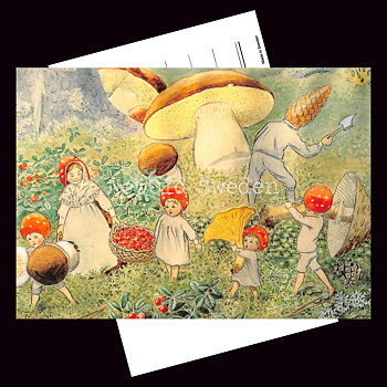 Tomtebobarnen svampar 1910 - Elsa Beskow - 700