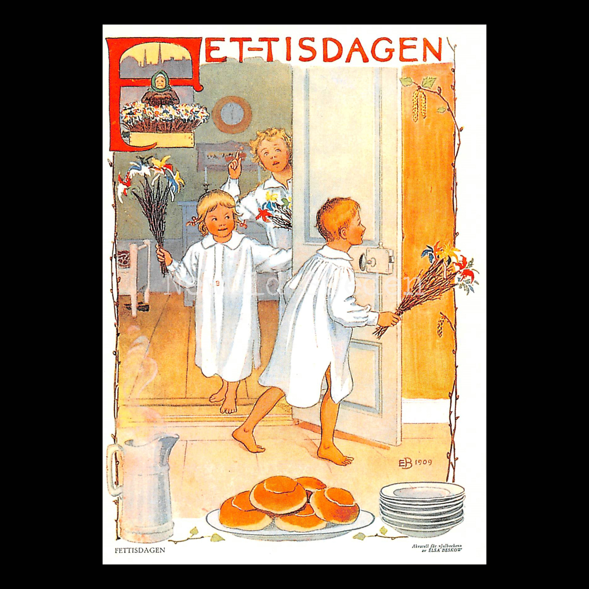Fet-tisdagen 1909 - Elsa Beskow - 700