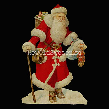 Father Christmas (red) 10.5x16.5 cm - Bokmärke © Ernst Freihoff 5138