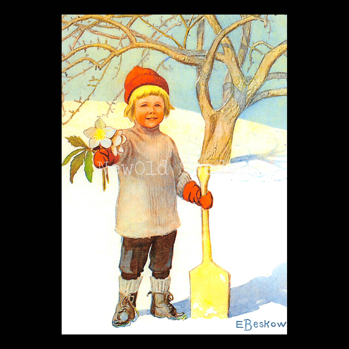 Julrosor - Elsa Beskow - 700