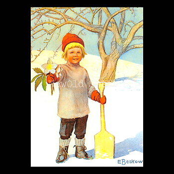 Julrosor - Elsa Beskow - 700