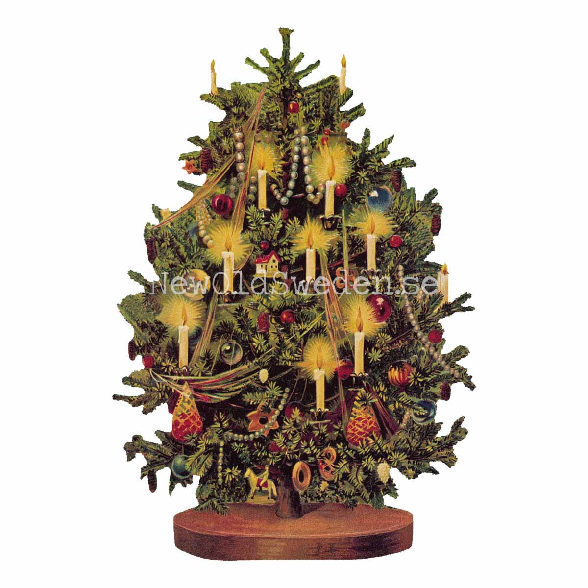 Christmas Tree 11x16.5 cm - Bokmärke © Ernst Freihoff 5156 - 3