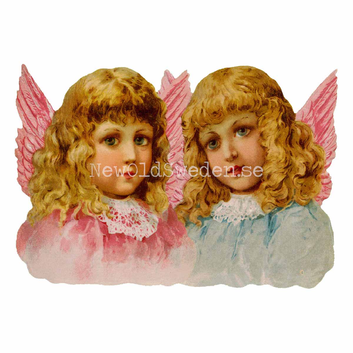 Two Angels 16.5x11.5 cm - Bokmärke © Ernst Freihoff 5167 - 3