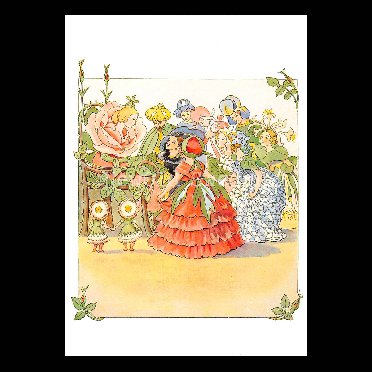 Blomsterfesten Drottning Ros 1914 - Elsa Beskow - 909