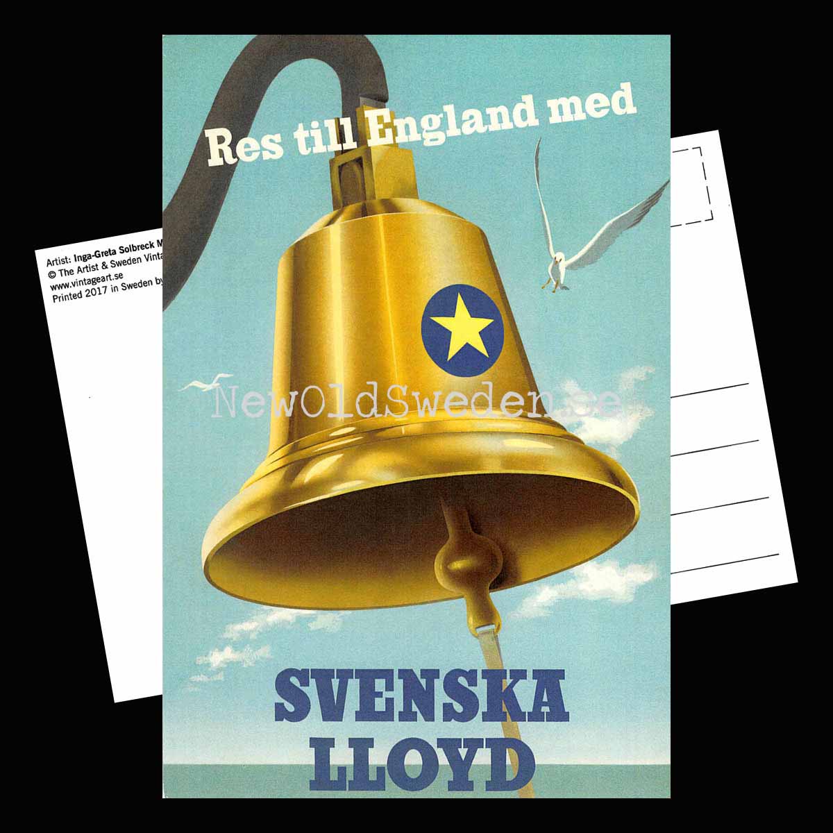 Svenska Lloyd - 1952 - Vykort 12 x 18 cm - 2