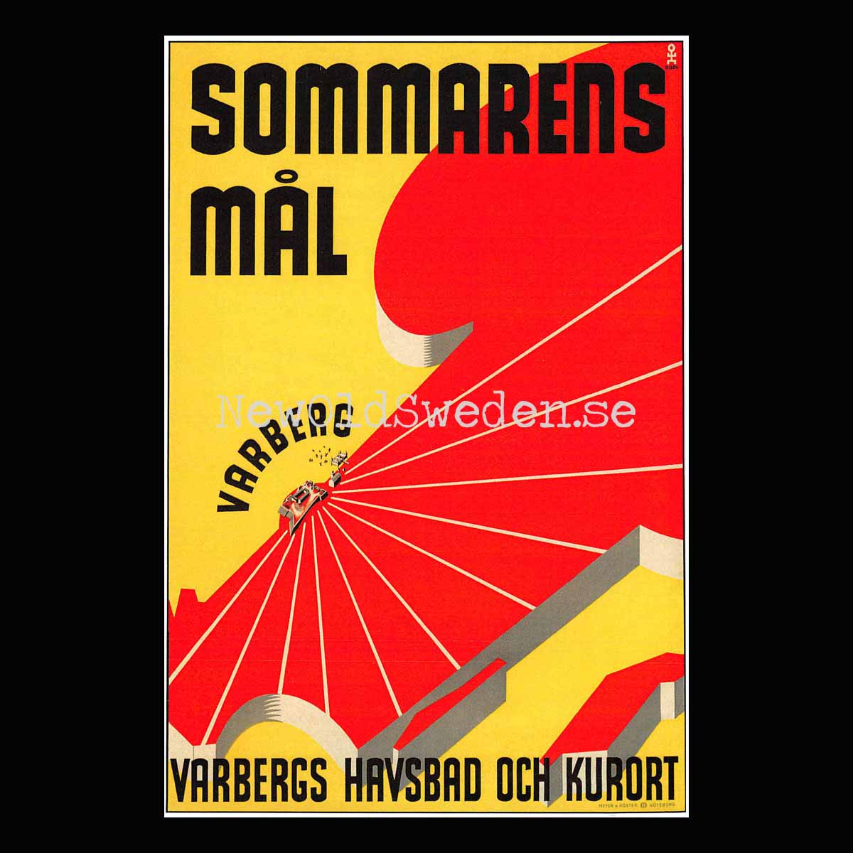 Varberg - 1930-tal - Vykort 12 x 18 cm