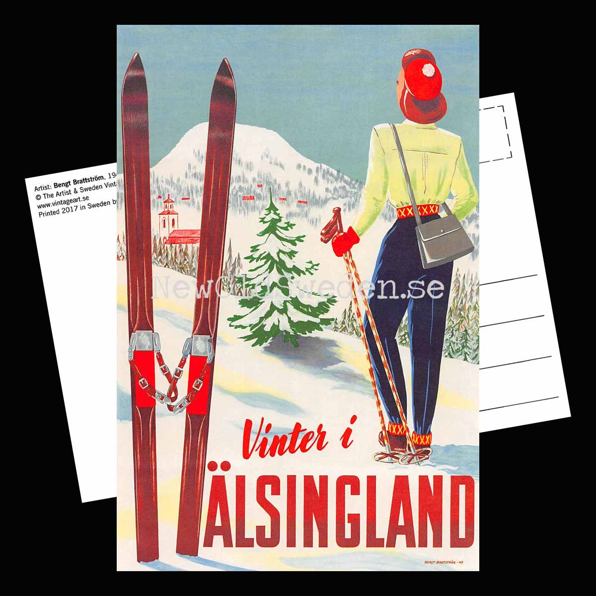 Hälsingland - 1945 - Vykort 12 x 18 cm - 2