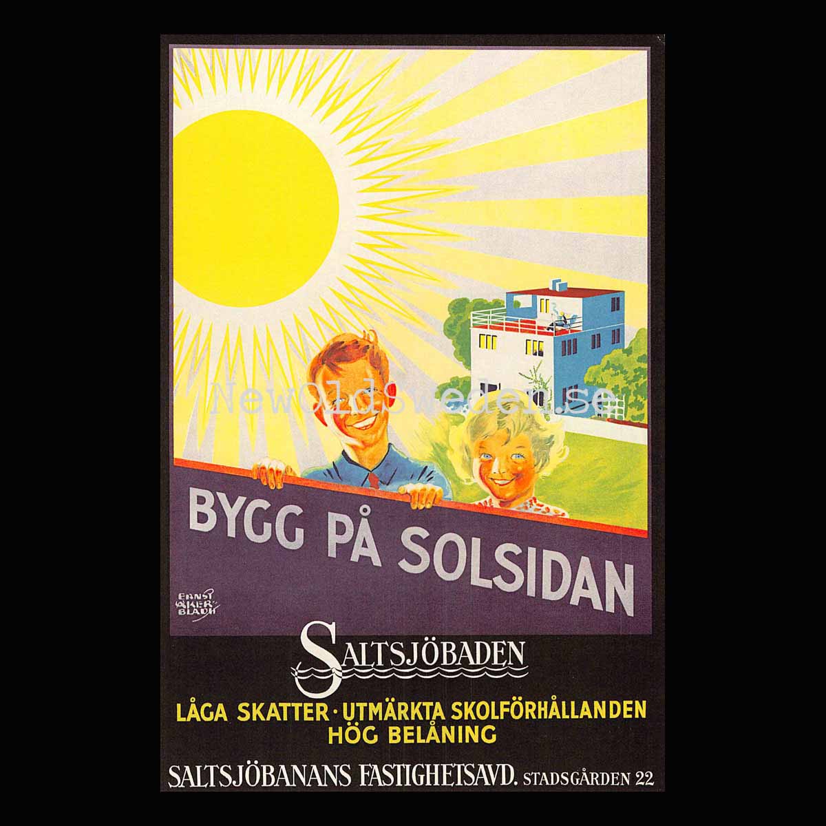 Saltsjöbaden - 1930 - Vykort 12 x 18 cm