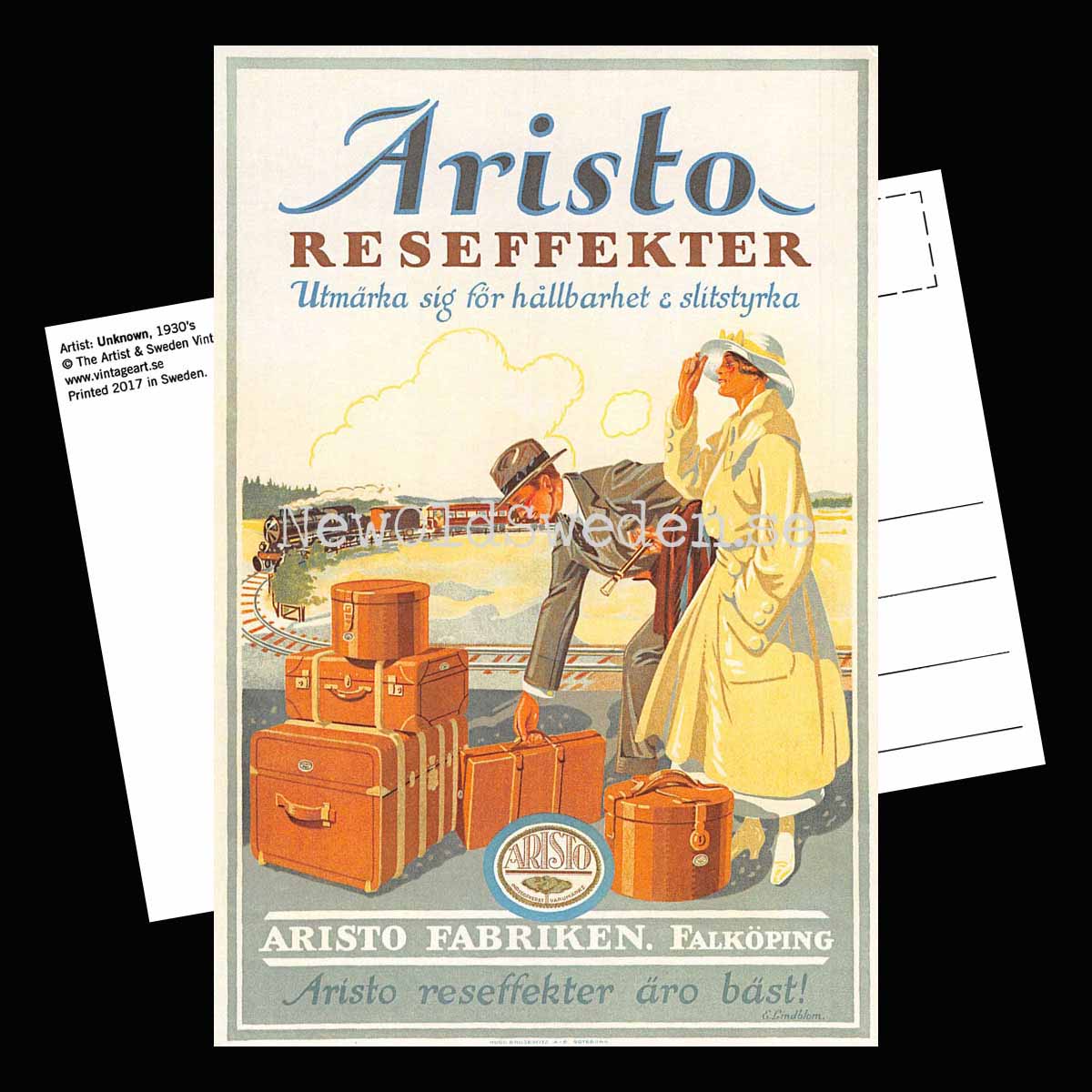 Aristo reseeffekter - 1930-tal - Vykort 12 x 18 cm - 2