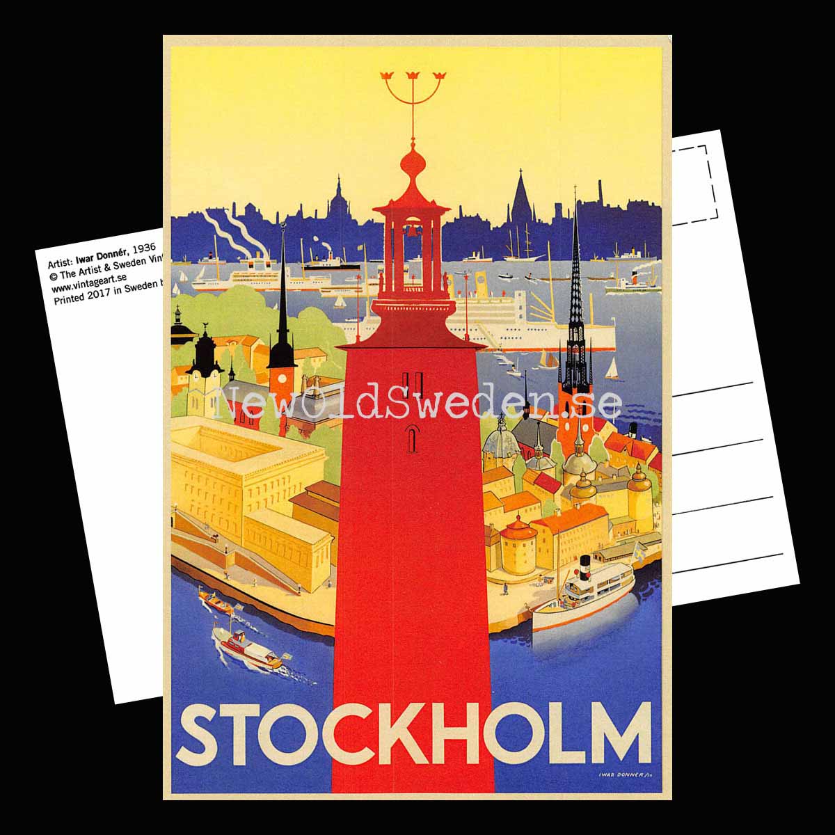 Stockholm - 1936 - Vykort 12 x 18 cm - 2
